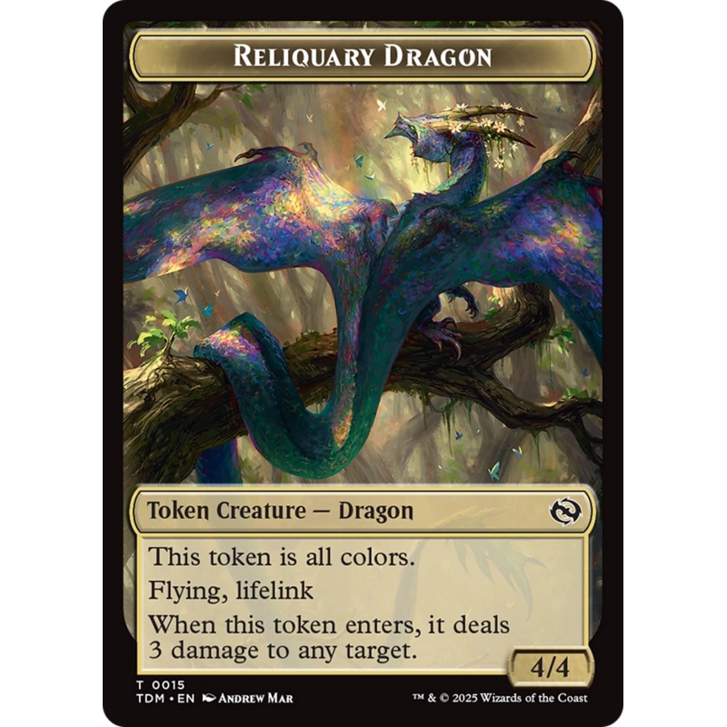 Reliquary Dragon // Dragon (0011) Double-Sided Token [Tarkir: Dragonstorm Tokens]