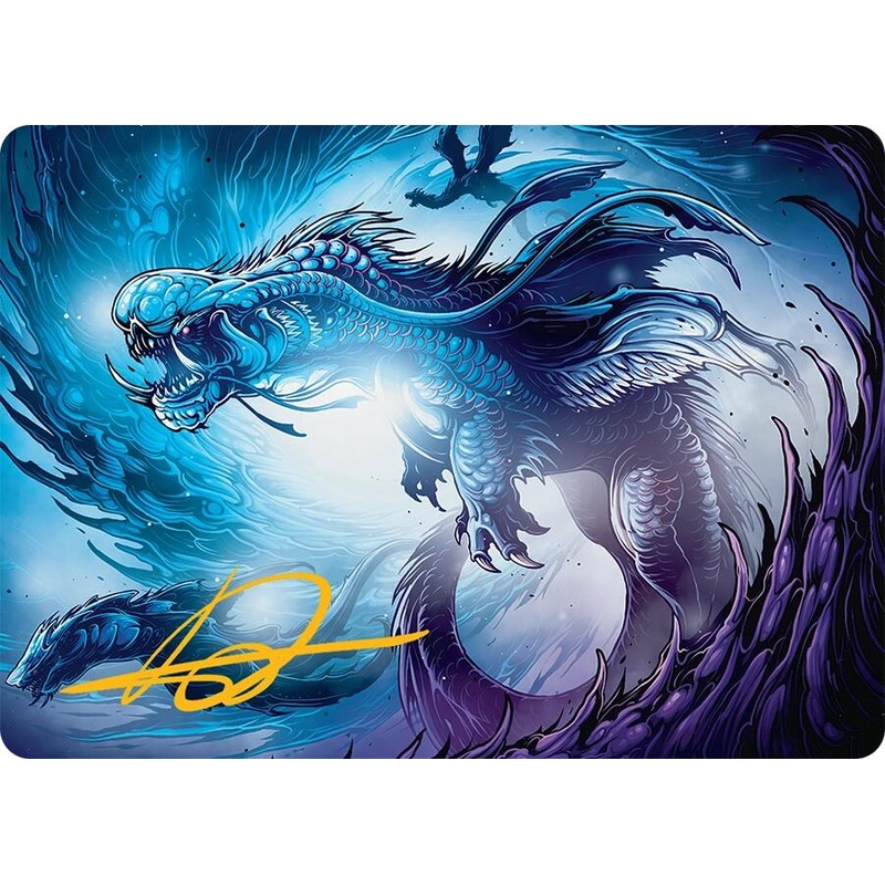 Roiling Dragonstorm Art Card (33/54) (Gold-Stamped Signature) [Tarkir: Dragonstorm Art Series]