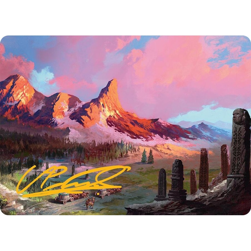 Rugged Highlands Art Card (29/54) (Gold-Stamped Signature) [Tarkir: Dragonstorm Art Series]