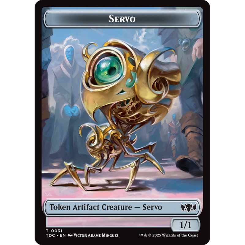 Servo // Warrior Double-Sided Token [Tarkir: Dragonstorm Commander Tokens]