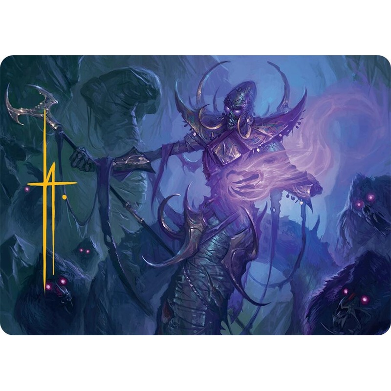 Sidisi, Regent of the Mire Art Card (14/54) (Gold-Stamped Signature) [Tarkir: Dragonstorm Art Series]