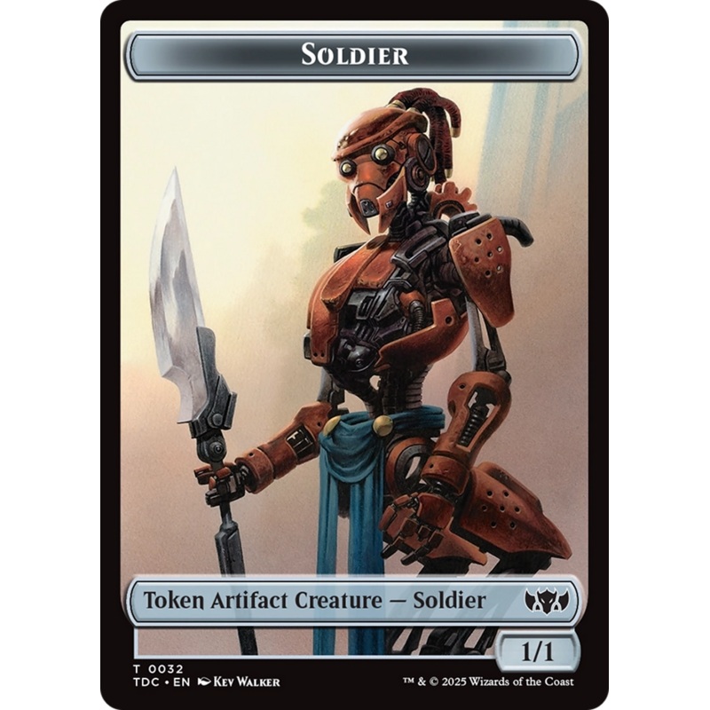 Solider (0032) // Copy Double-Sided Token [Tarkir: Dragonstorm Commander Tokens]