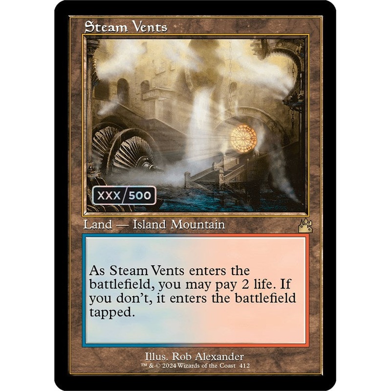 Steam Vents (Retro) (Serialized) [Ravnica Remastered]