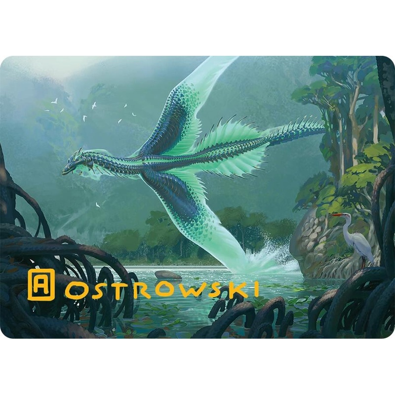 Teval, Arbiter of Virtue Art Card (26/54) (Gold-Stamped Signature) [Tarkir: Dragonstorm Art Series]