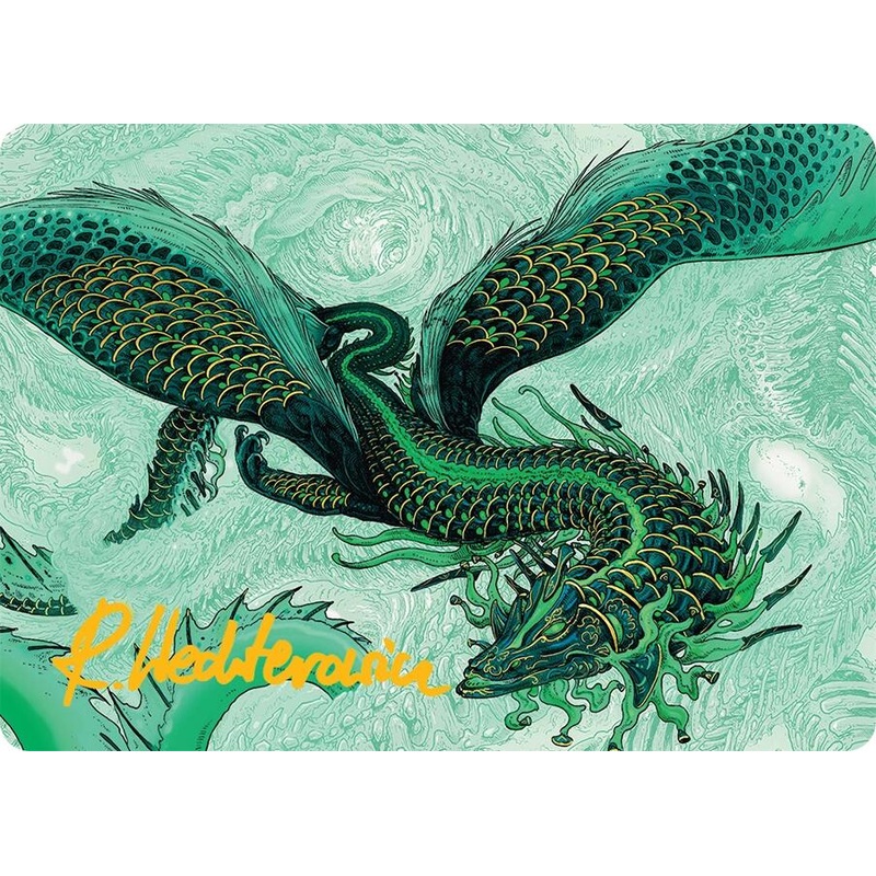 Teval, Arbiter of Virtue Art Card (38/54) (Gold-Stamped Signature) [Tarkir: Dragonstorm Art Series]