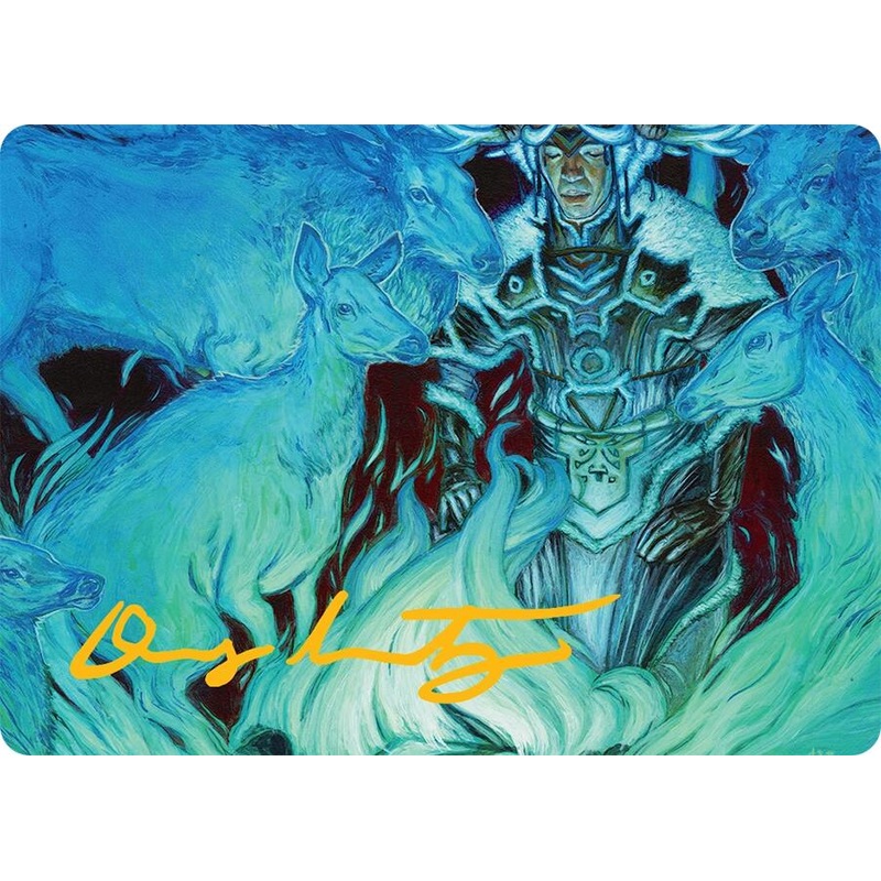 Unending Whisper Art Card (9/54) (Gold-Stamped Signature) [Tarkir: Dragonstorm Art Series]