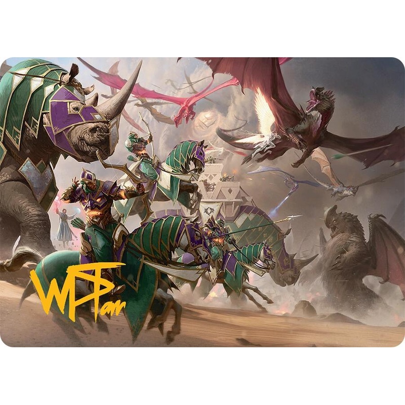 United Battlefront Art Card (5/54) (Gold-Stamped Signature) [Tarkir: Dragonstorm Art Series]