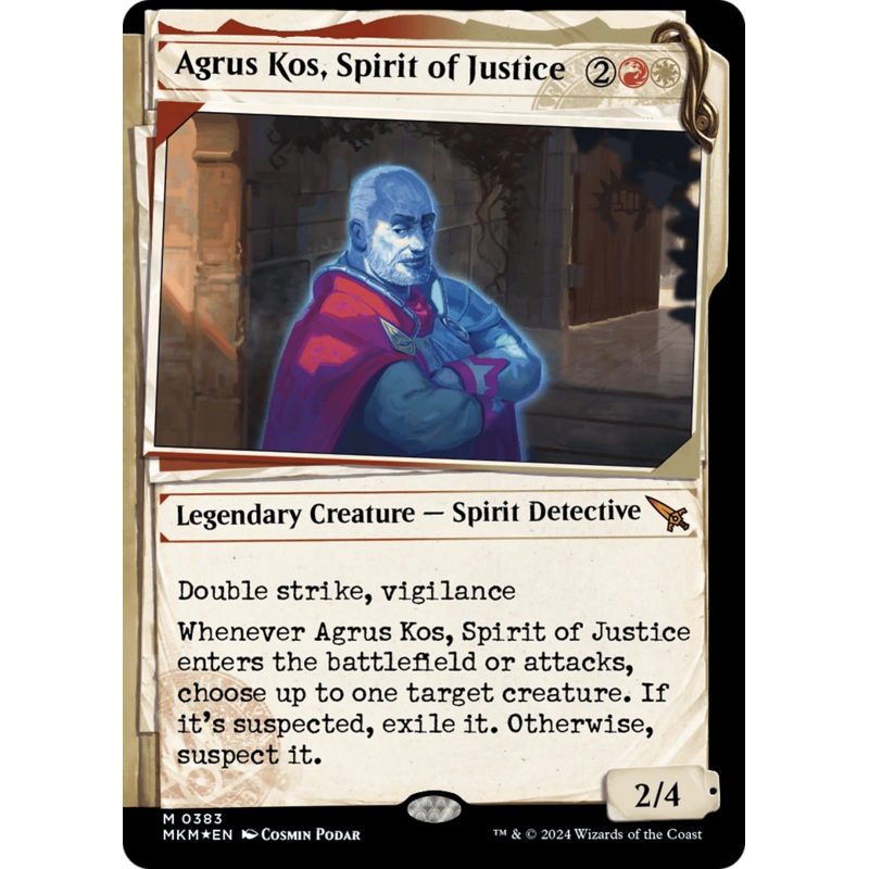 Agrus Kos, Spirit of Justice (Showcase) (Invisible Ink) [Murders at Karlov Manor]