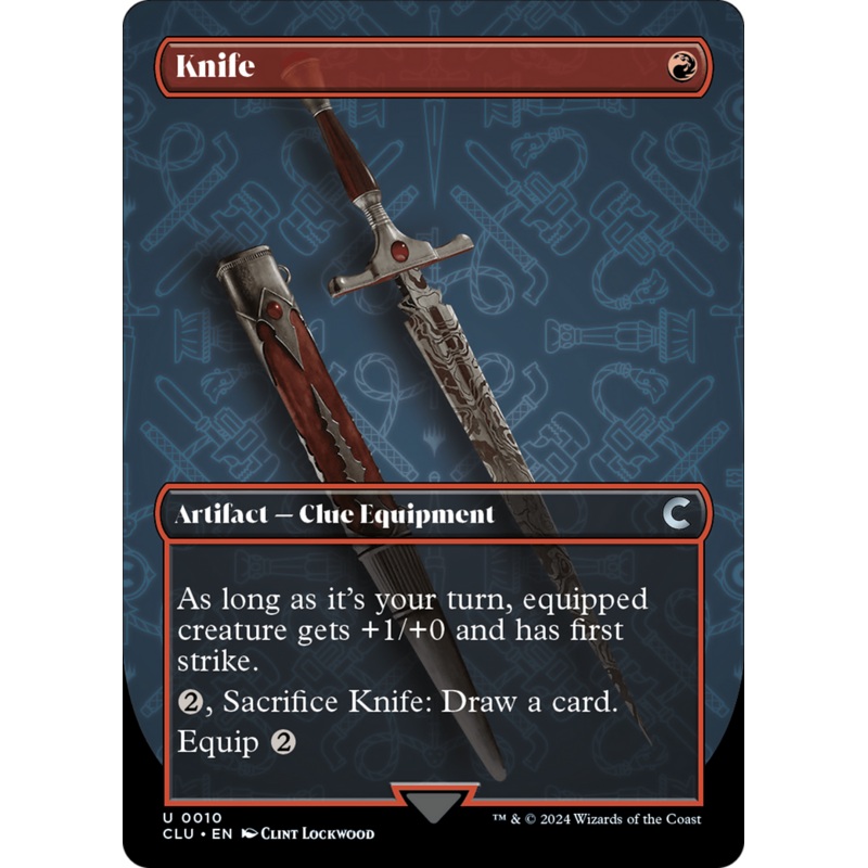 Knife (Borderless) [Ravnica: Clue Edition]