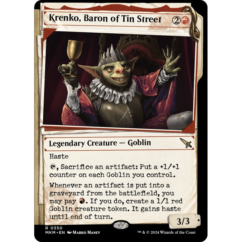 Krenko, Baron of Tin Street (Showcase) [Murders at Karlov Manor]