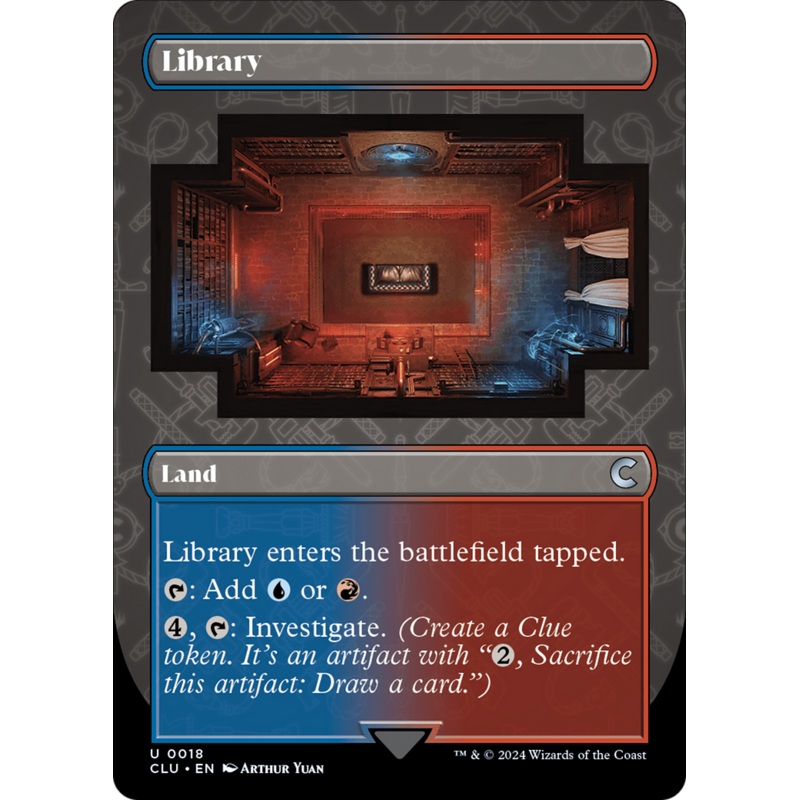 Library (Borderless) [Ravnica: Clue Edition]