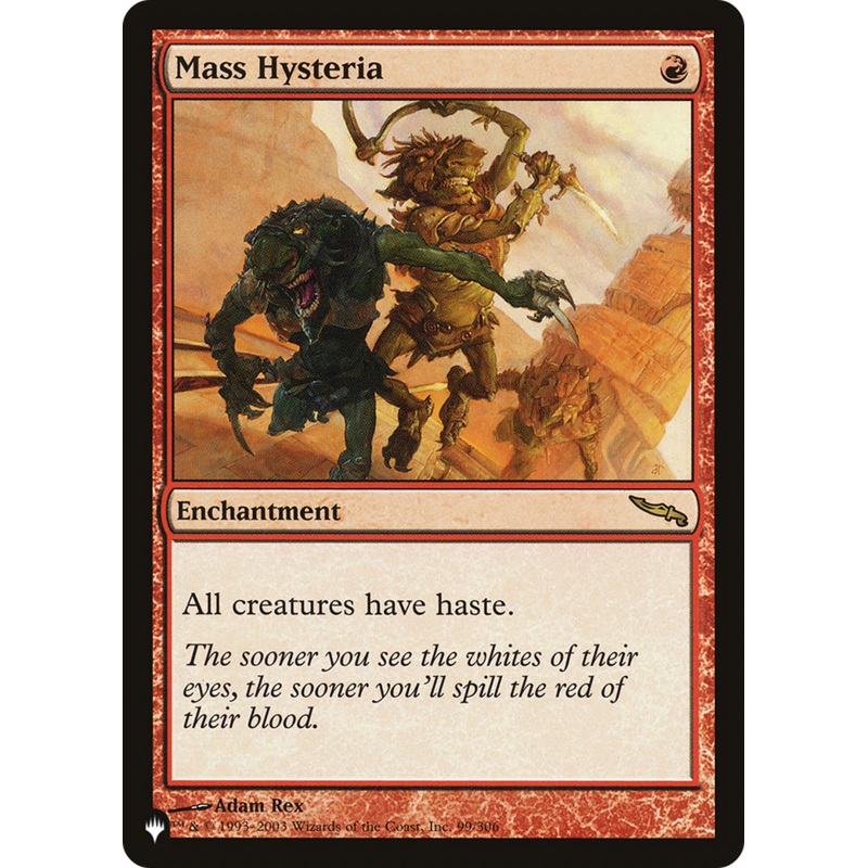 Mass Hysteria [The List]