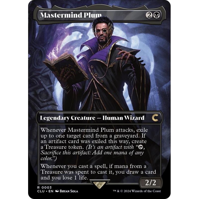 Mastermind Plum (Borderless) [Ravnica: Clue Edition]