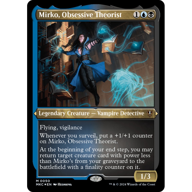 Mirko, Obsessive Theorist (Display Commander) [Murders at Karlov Manor Commander]