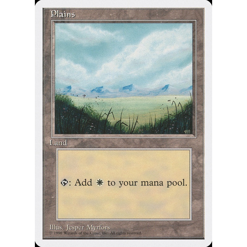 Plains (No Trees, Signature on Bottom Right) [Introductory Two-Player Set]