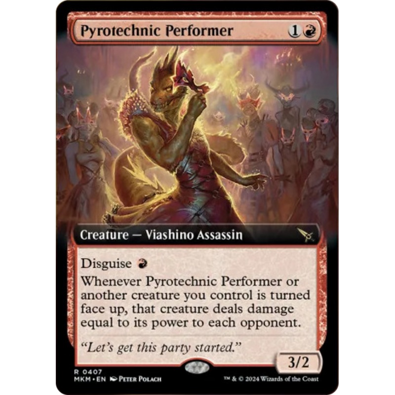 Pyrotechnic Performer (Extended Art) [Murders at Karlov Manor]