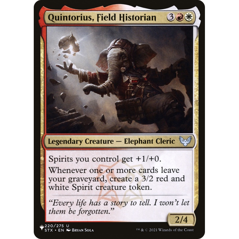 Quintorius, Field Historian [The List]