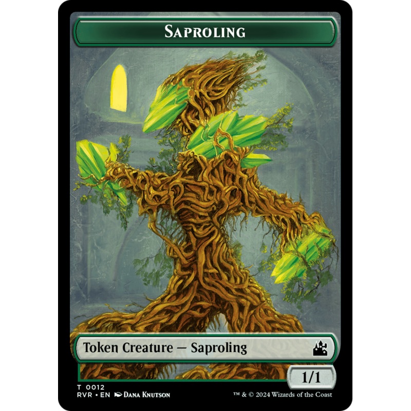 Saproling // Sphinx Double-Sided Token [Ravnica Remastered Tokens]