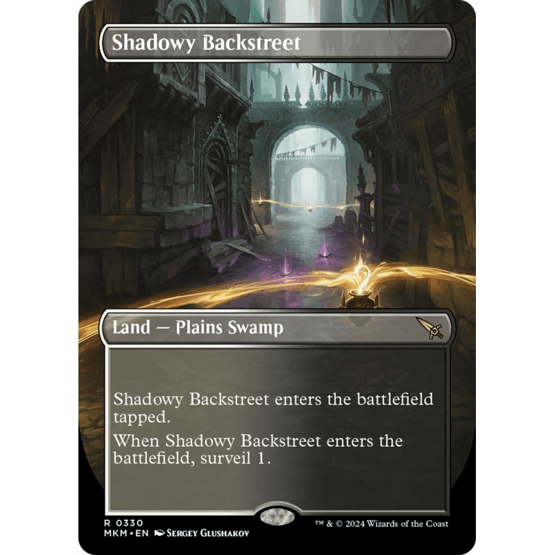 Shadowy Backstreet (Borderless) [Murders at Karlov Manor]