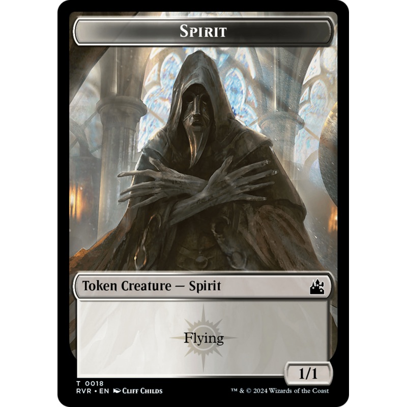 Spirit (0018) // Sphinx Double-Sided Token [Ravnica Remastered Tokens]