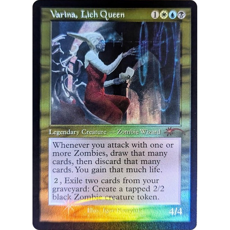 Varina, Lich Queen (Retro Frame) [Secret Lair Drop Series]