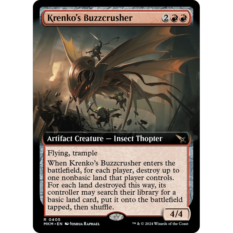 Krenko's Buzzcrusher (Extended Art) [Murders at Karlov Manor]