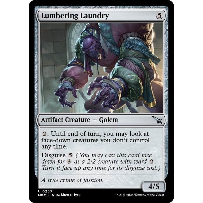 Lumbering Laundry [Murders at Karlov Manor]