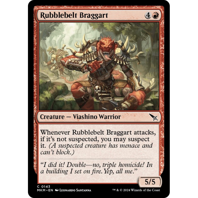 Rubblebelt Braggart [Murders at Karlov Manor]
