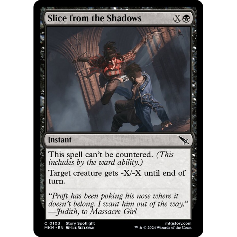 Slice from the Shadows [Murders at Karlov Manor]