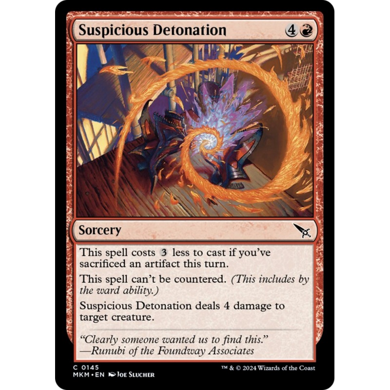 Suspicious Detonation [Murders at Karlov Manor]