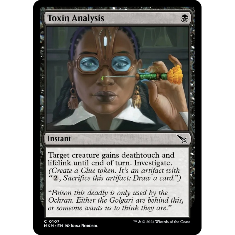 Toxin Analysis [Murders at Karlov Manor]