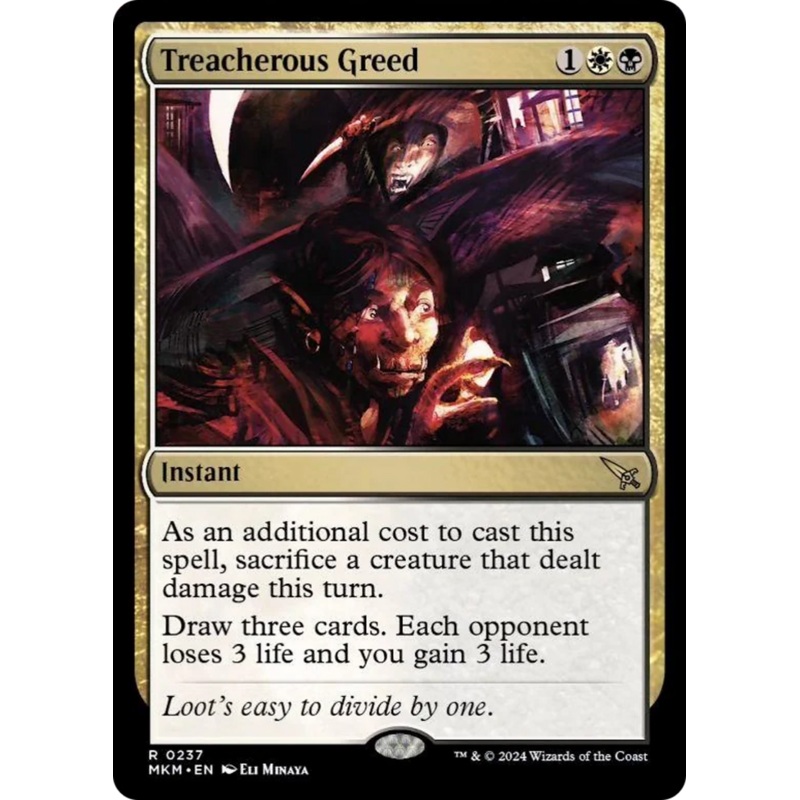 Treacherous Greed [Murders at Karlov Manor]