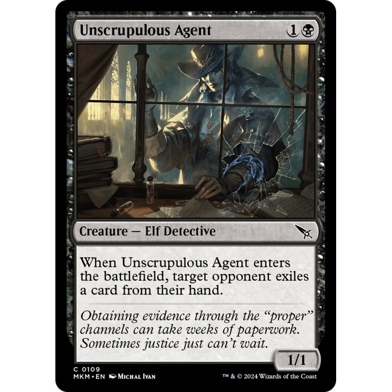Unscrupulous Agent [Murders at Karlov Manor]