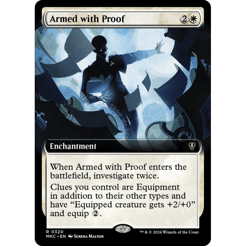 Armed with Proof (Extended Art) [Murders at Karlov Manor Commander]