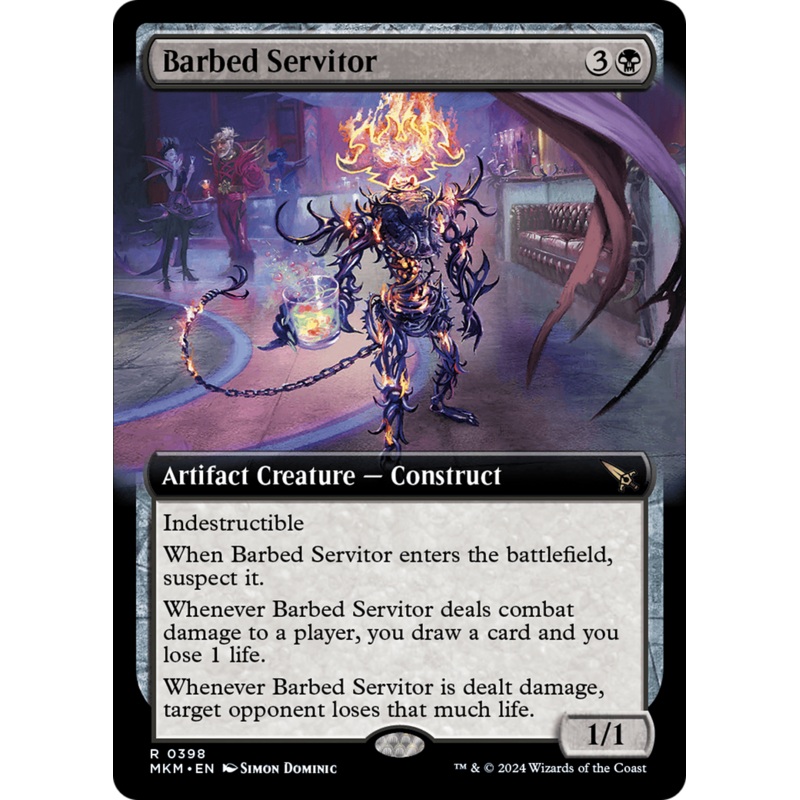 Barbed Servitor (Extended Art) [Murders at Karlov Manor]