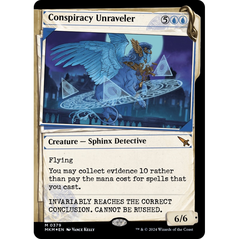 Conspiracy Unraveler (Showcase) (Invisible Ink) [Murders at Karlov Manor]