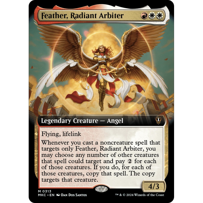 Feather, Radiant Arbiter (Extended Art) [Murders at Karlov Manor Commander]