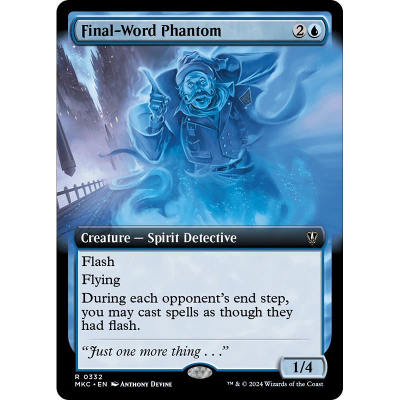 Final-Word Phantom (Extended Art) [Murders at Karlov Manor Commander]