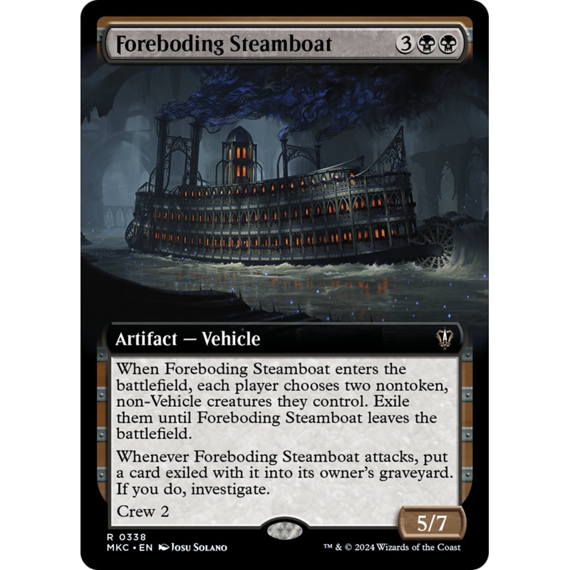 Foreboding Steamboat (Extended Art) [Murders at Karlov Manor Commander]
