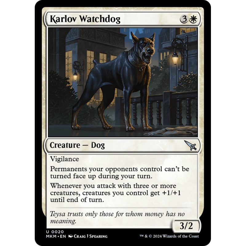 Karlov Watchdog [Murders at Karlov Manor]