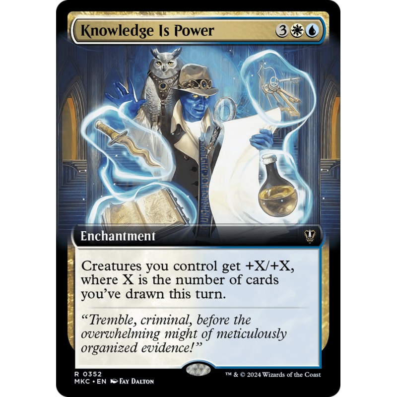 Knowledge is Power (Extended Art) [Murders at Karlov Manor Commander]