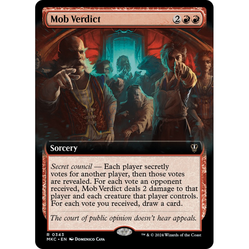 Mob Verdict (Extended Art) [Murders at Karlov Manor Commander]