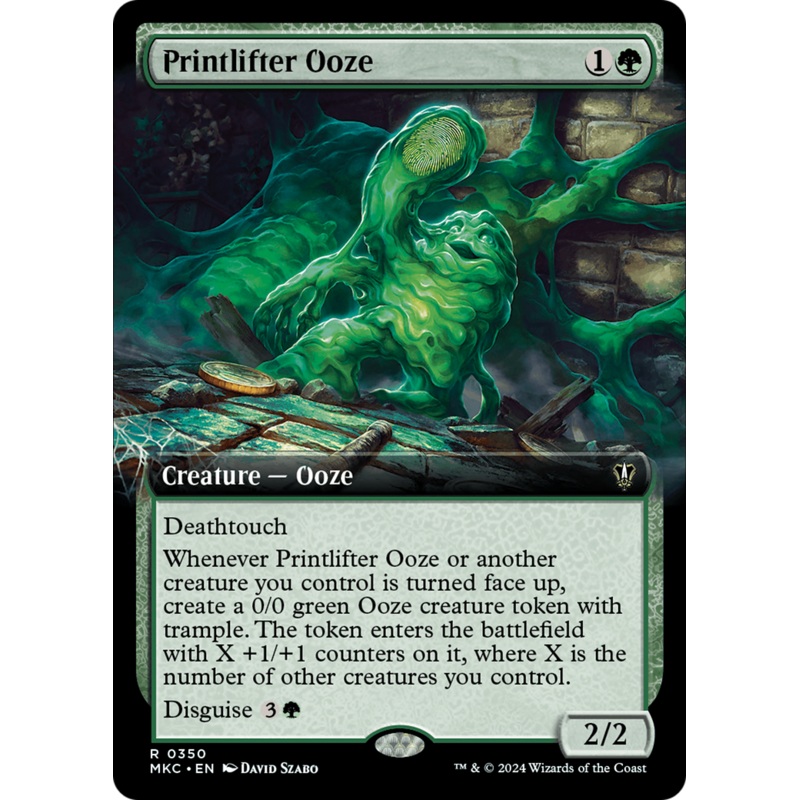 Printlifter Ooze (Extended Art) [Murders at Karlov Manor Commander]