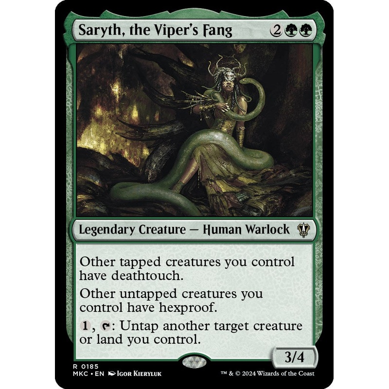 Saryth, the Viper's Fang [Murders at Karlov Manor Commander]