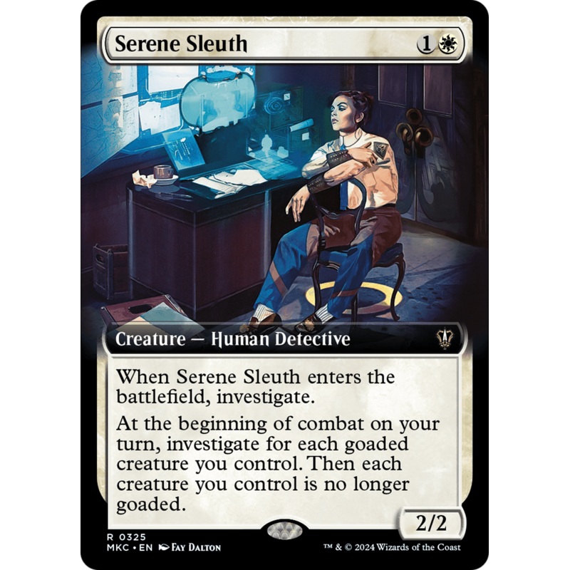 Serene Sleuth (Extended Art) [Murders at Karlov Manor Commander]