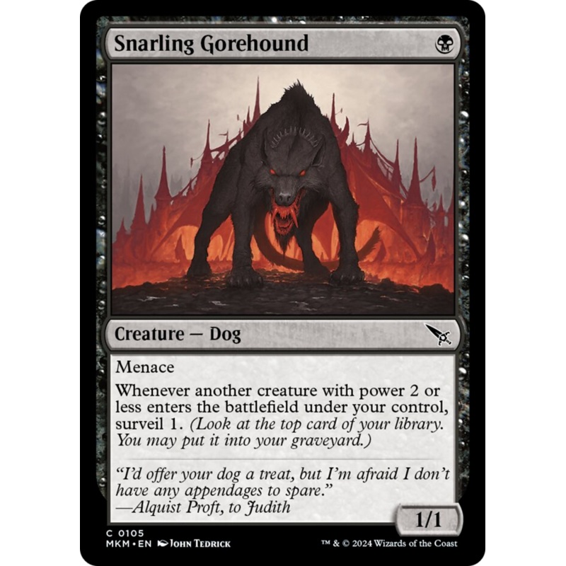 Snarling Gorehound [Murders at Karlov Manor]