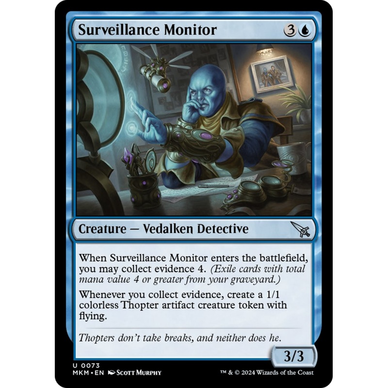 Surveillance Monitor (White) [Murders at Karlov Manor]