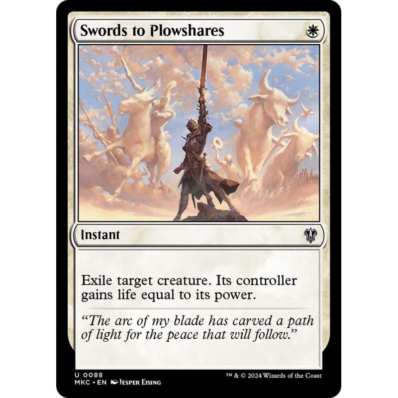 Swords to Plowshares [Murders at Karlov Manor Commander]