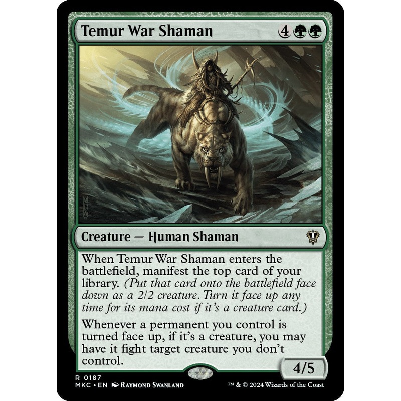 Temur War Shaman [Murders at Karlov Manor Commander]
