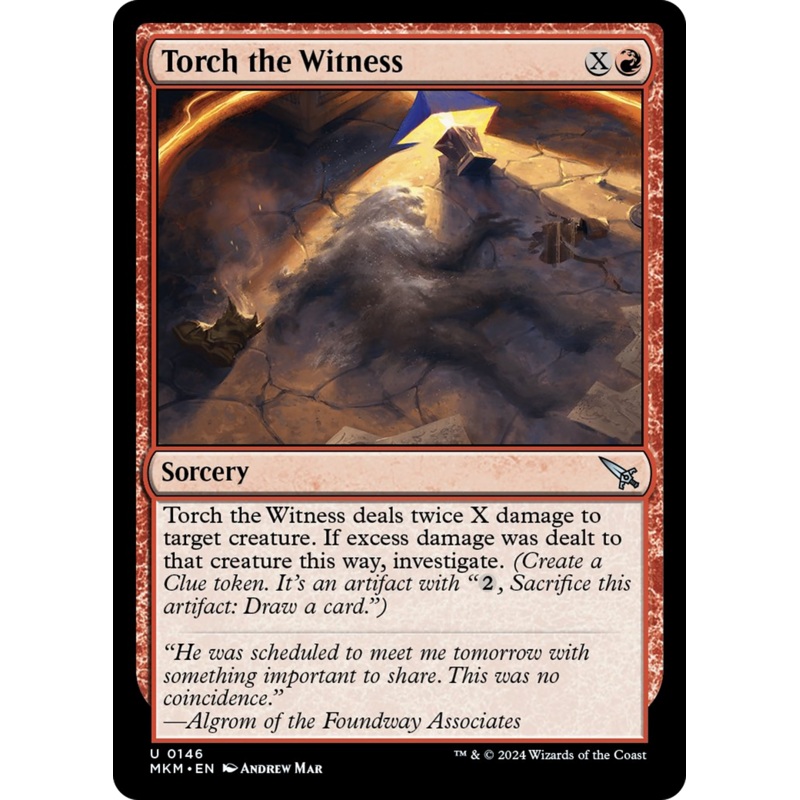 Torch the Witness (Blue) [Murders at Karlov Manor]